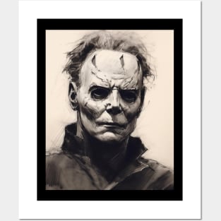 Michael Myers Portrait Posters and Art